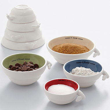 busy bee stackable ceramic measuring cups